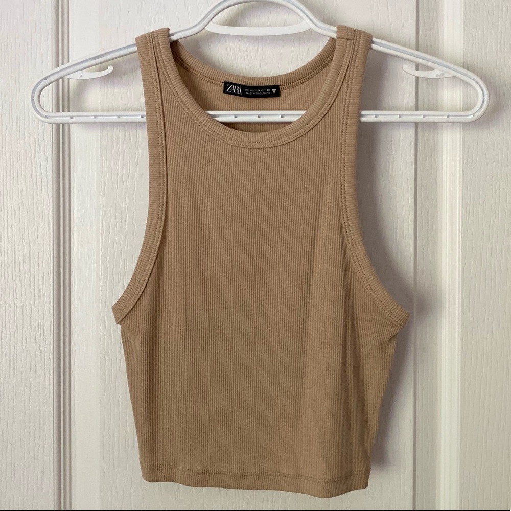 Zara Ribbed Crop Top - Picture 7 of 9